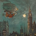Airship by Moonlight