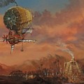 Airship Over Atlantis Steampunk Series